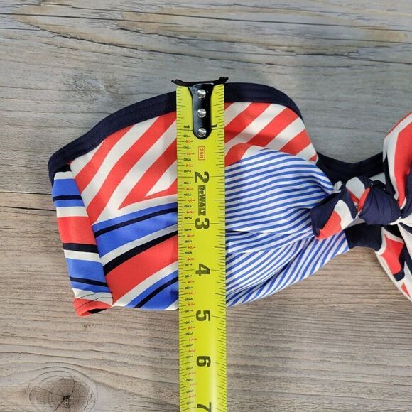 Tommy Hilfiger Strapless Bikini Top Sz M - Picture 5 of 10